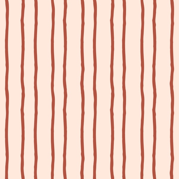 Handpainted irregular stripes peach