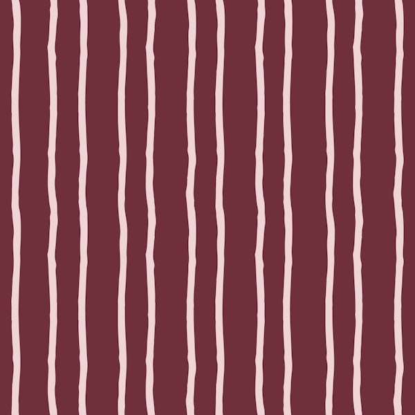 Handpainted irregular stripes burgundy