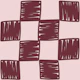 Organic Checkerboard Burgundy And Rose