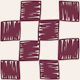 Organic Checkerboard Burgundy Greige