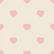 Modern Nursery Hearts - Pink on Soft Beige