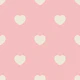 Modern Nursery Hearts - Soft Beige on Pink