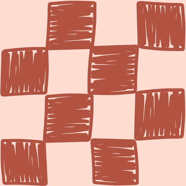 Organic Checkerboard Terracotta