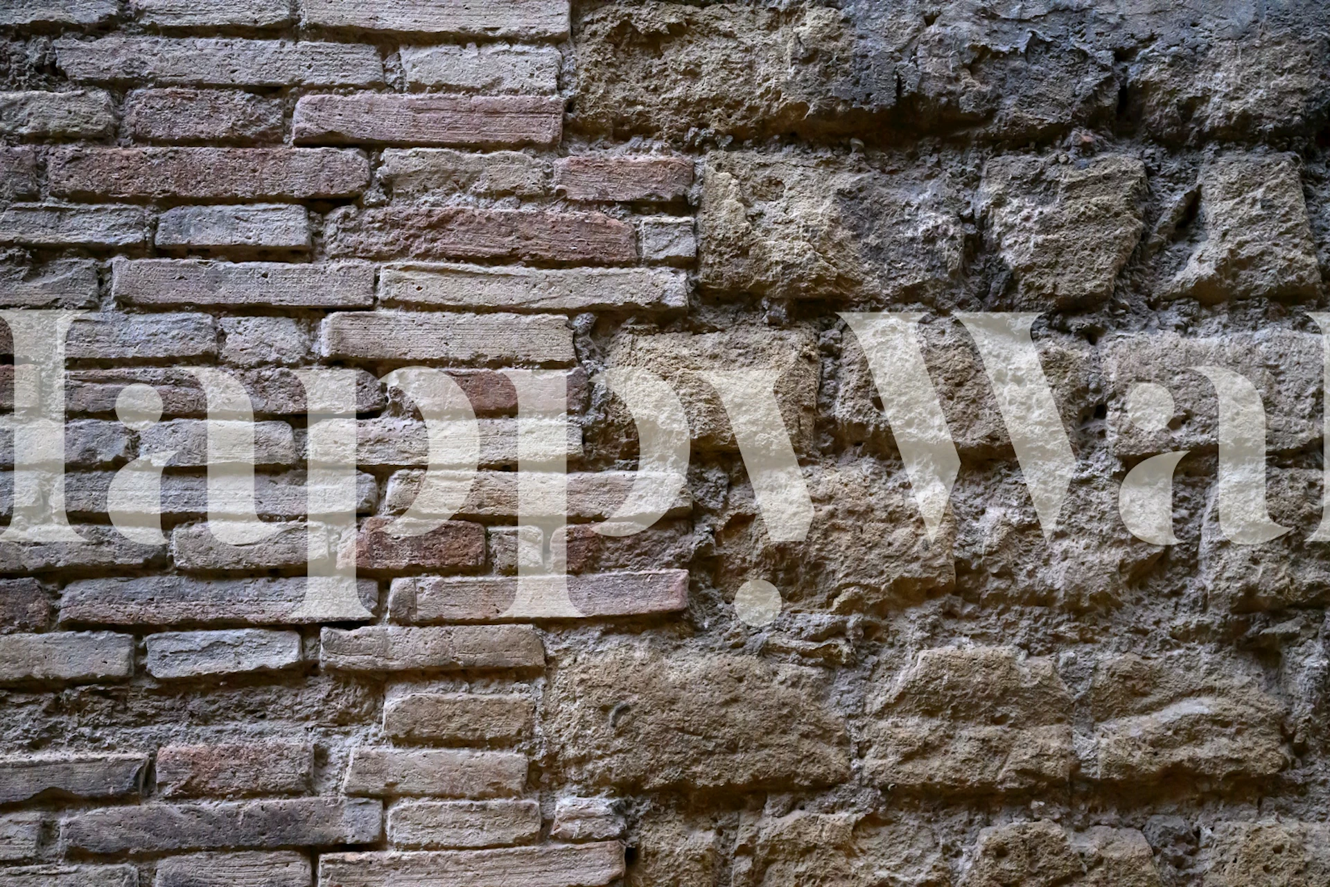 Rustic Napoli Stone Brick Wall 1 wallpaper