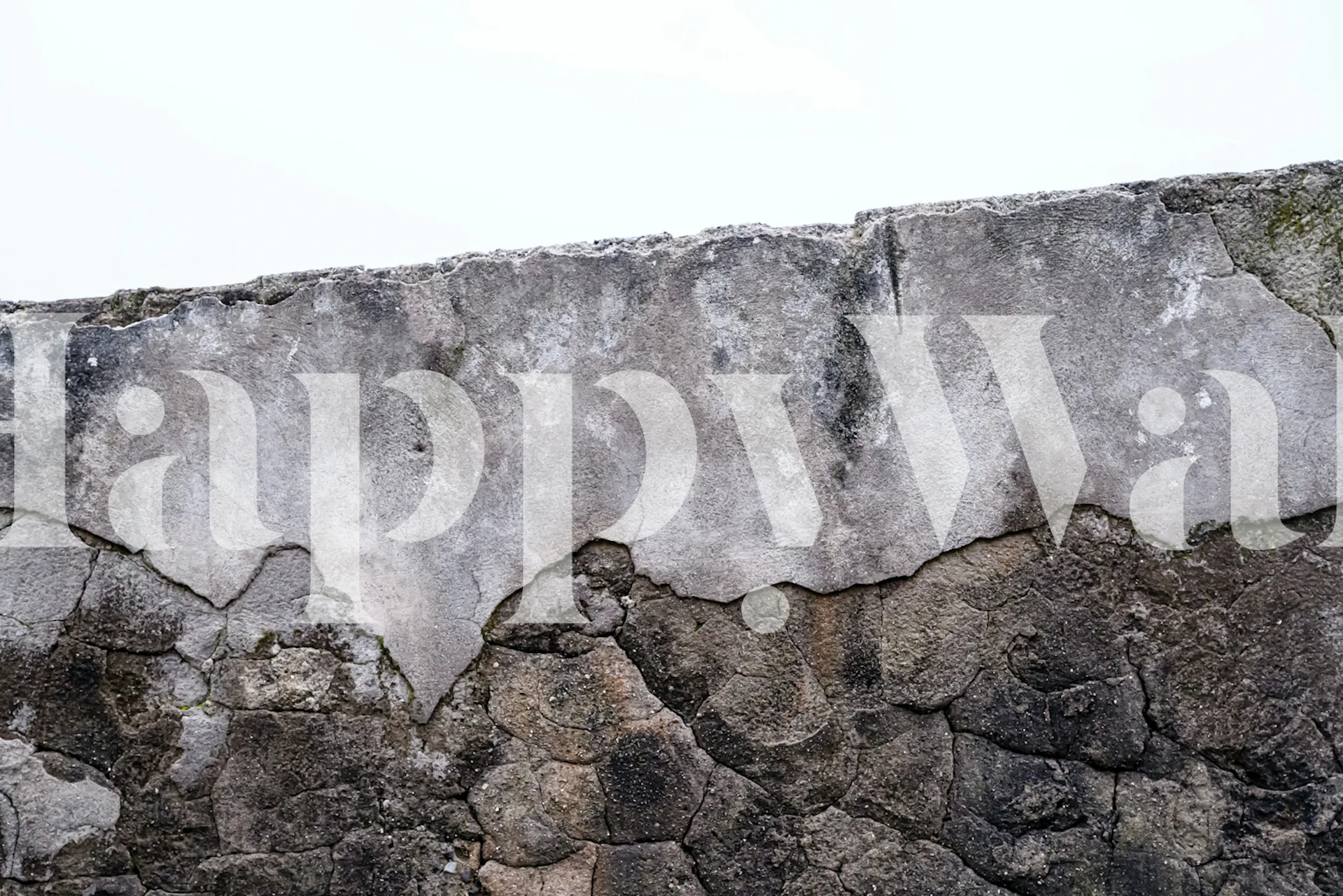 Rustic Stone Wall Napoli 4 - Yin Yang wallpaper