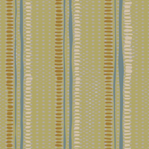 Contemporary Organic Ikat inspired Stripes