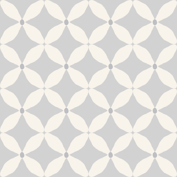 Scandi Petal Geometric Gray