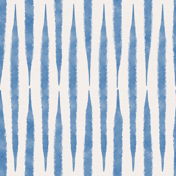 Indigo Watercolor Stripes