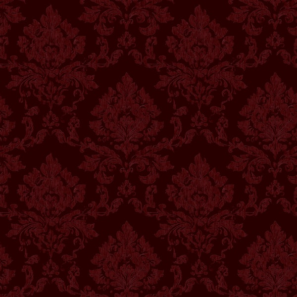 Wine Red Baroque Ornate