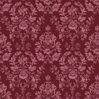 Wine Red Baroque Floral Damask tapetas