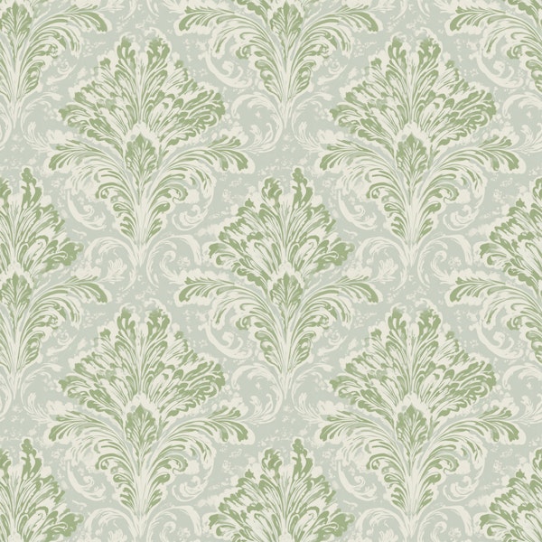 French Country Damask Sage