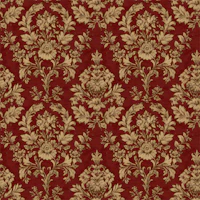 Burgundy Gold Damask Floral tapetas