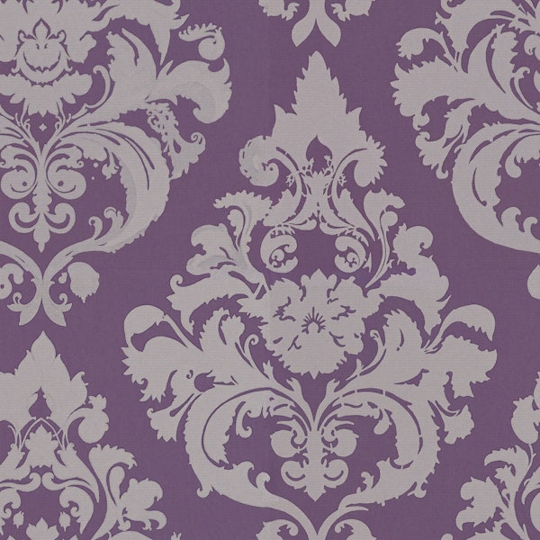 Vintage Lavender Damask Ornate