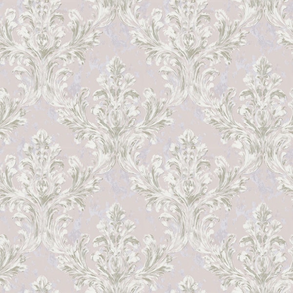 Shabby Chic Damask Cream