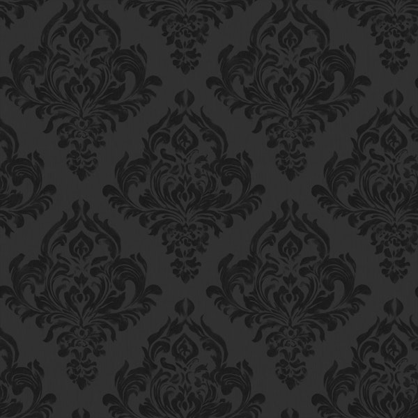 Luxury Black Baroque Damask