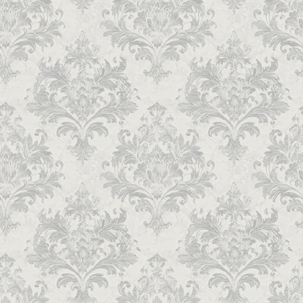 Antique Damask on Marble White