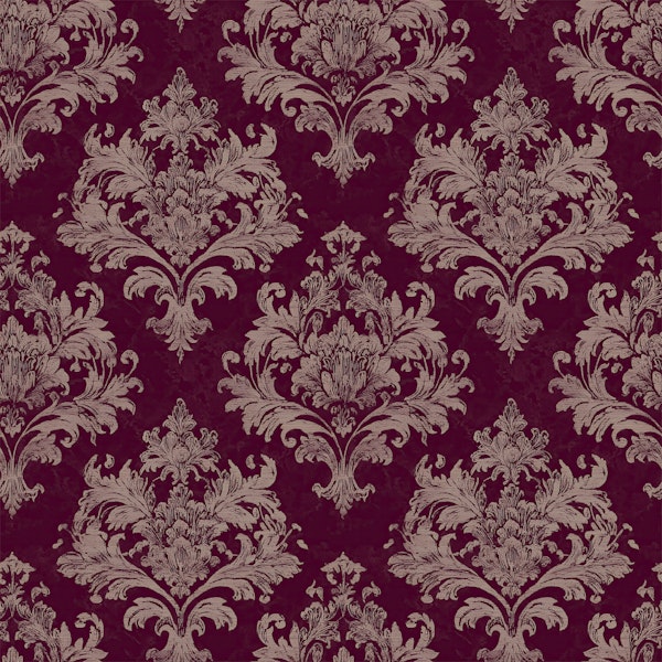 Luxury Burgundy Damask