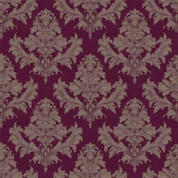 Vintage Damask Burgundy papel pintado