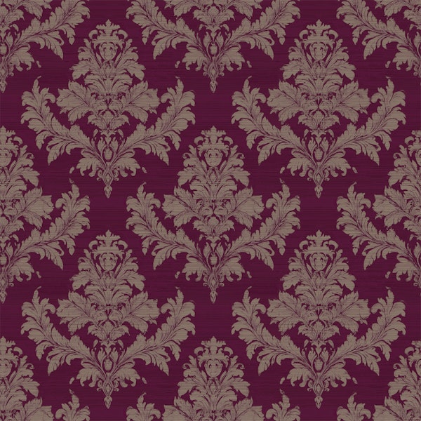 Vintage Damask Burgundy