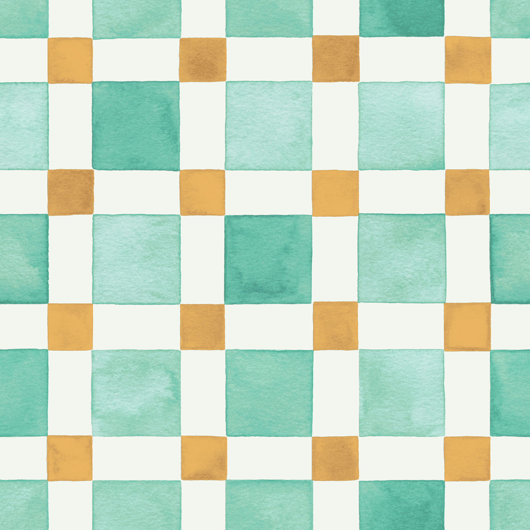 Patterns Checkerboard Mosaic Tiles Geo Gold - Happywall