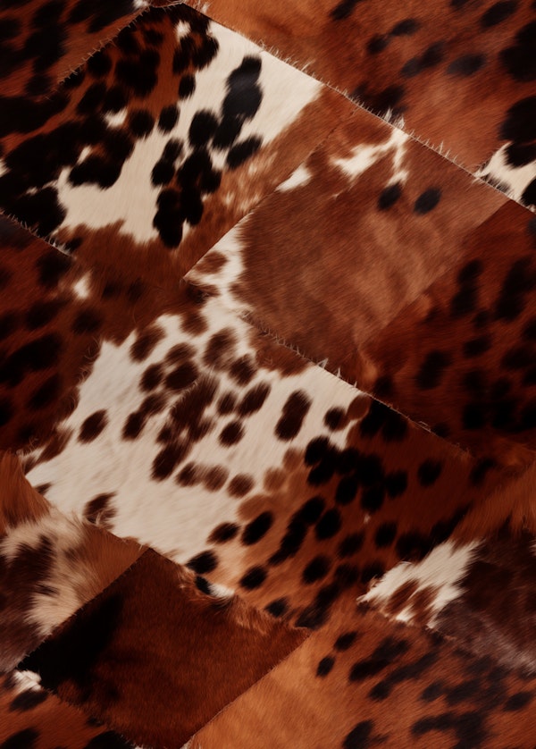 Patchwork Cowhide Texture