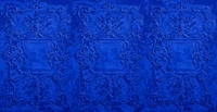Cobalt Blue Rococo Wall Panel wallpaper