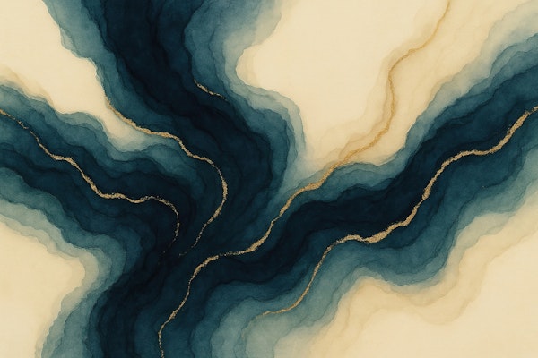Midnight Blue Gold Veins