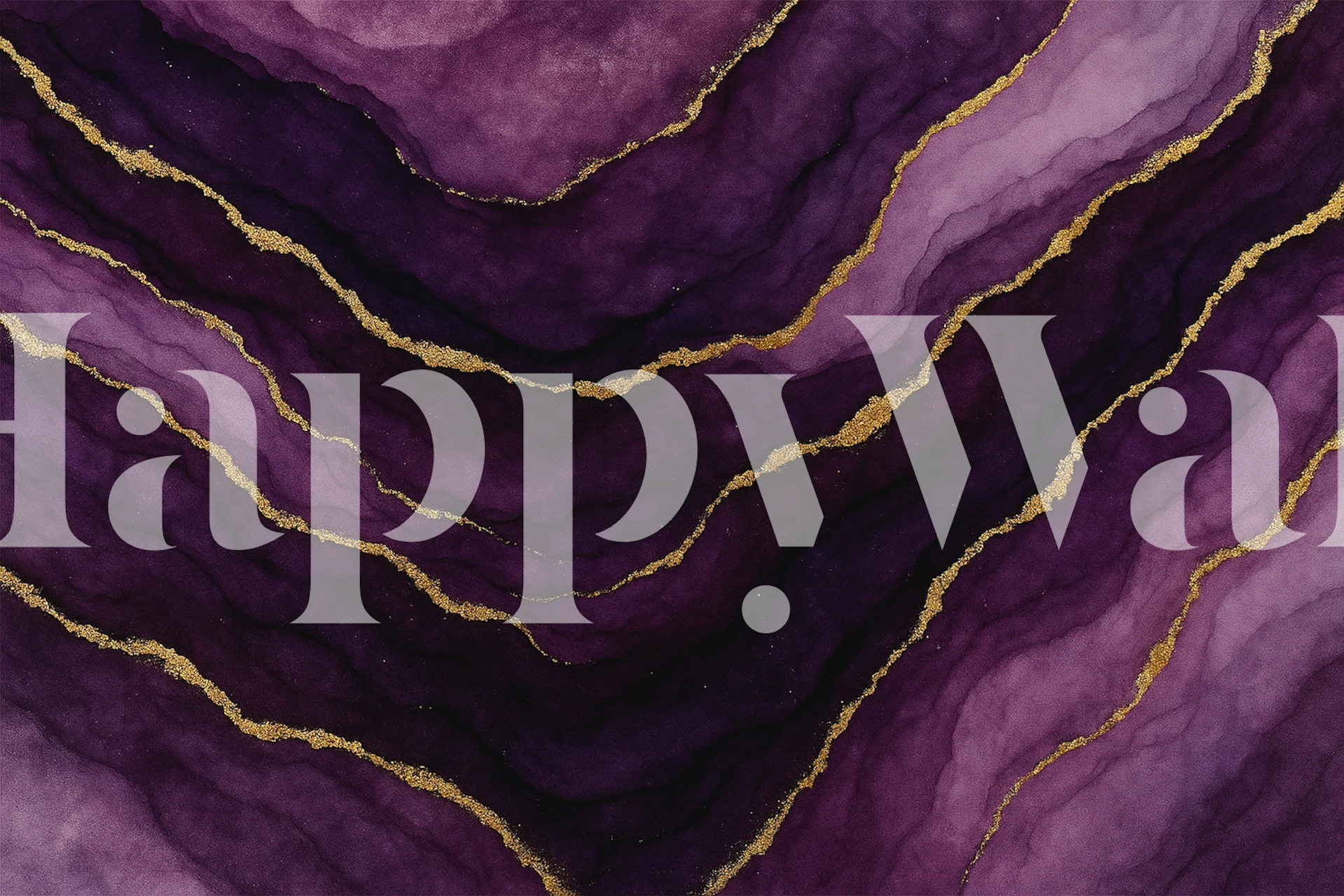 Royal Amethyst Gold Veins wallpaper