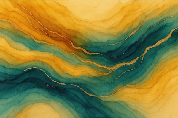 Molten Amber Gold Veins