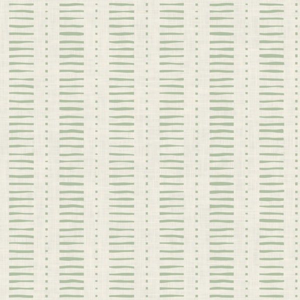 Dots & Dashes Stripe - Cream & Green