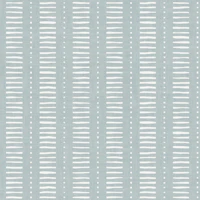 Dots & Dashes Stripe - Light Blue tapet