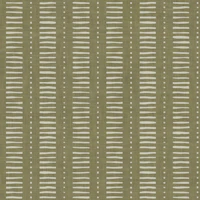 Dots & Dashes Stripe - Yellow Olive tapet