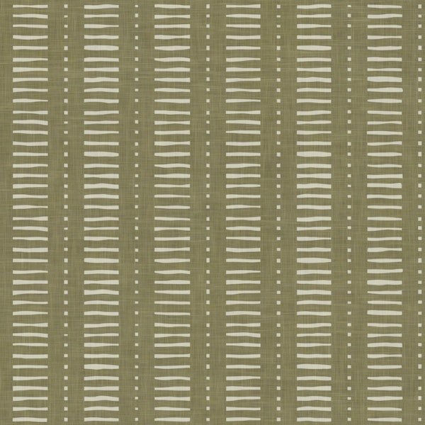 Dots & Dashes Stripe - Yellow Olive