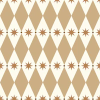 Neutral Argyle & Stars Mural wallpaper