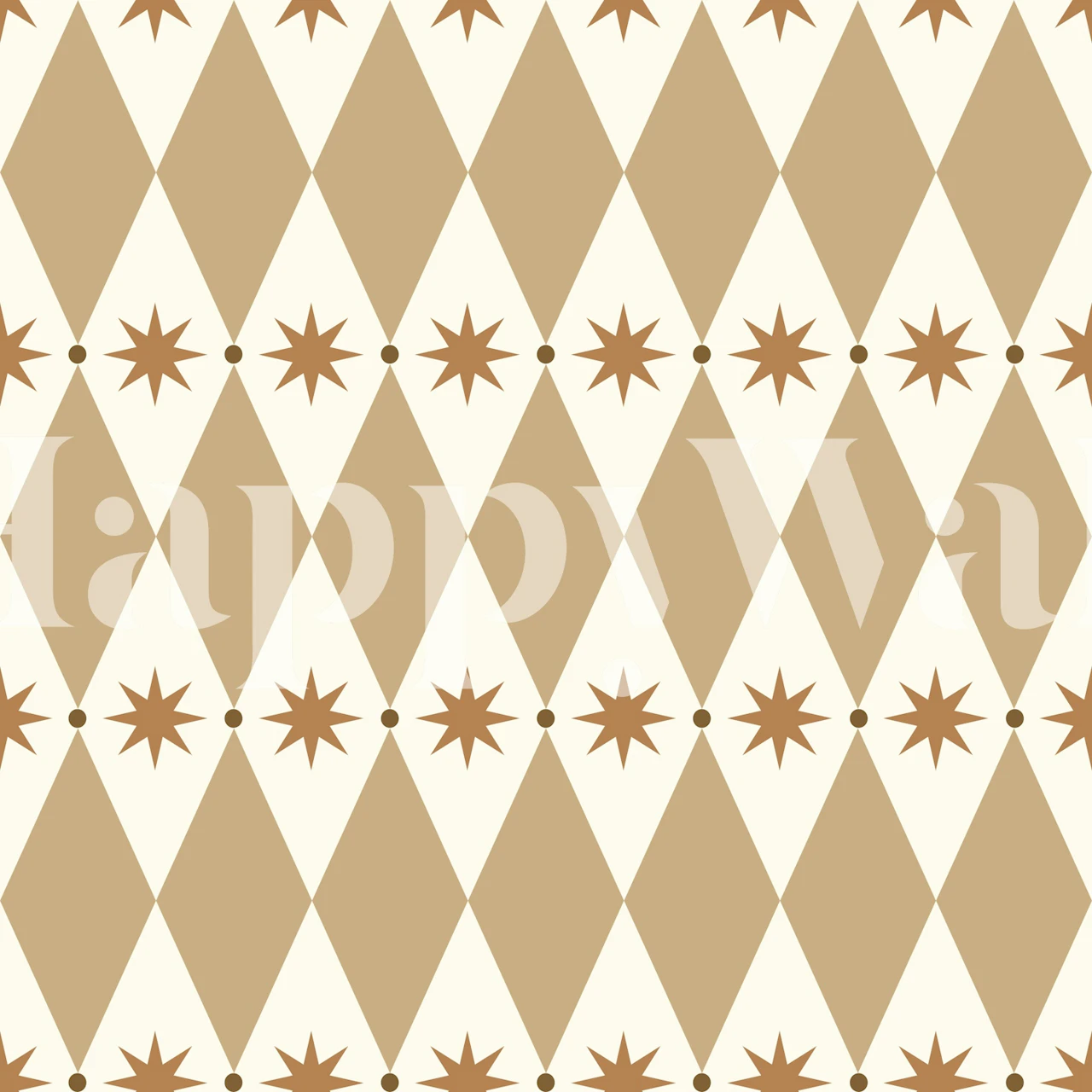 Neutral Argyle & Stars wallpaper