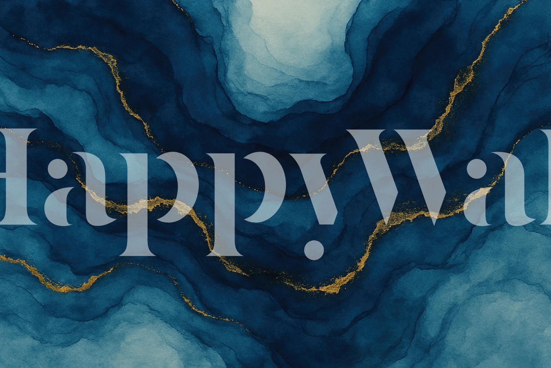 Cobalt Gold Abstract Veins tapeet