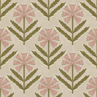 Vintage Block-printing florals tapete