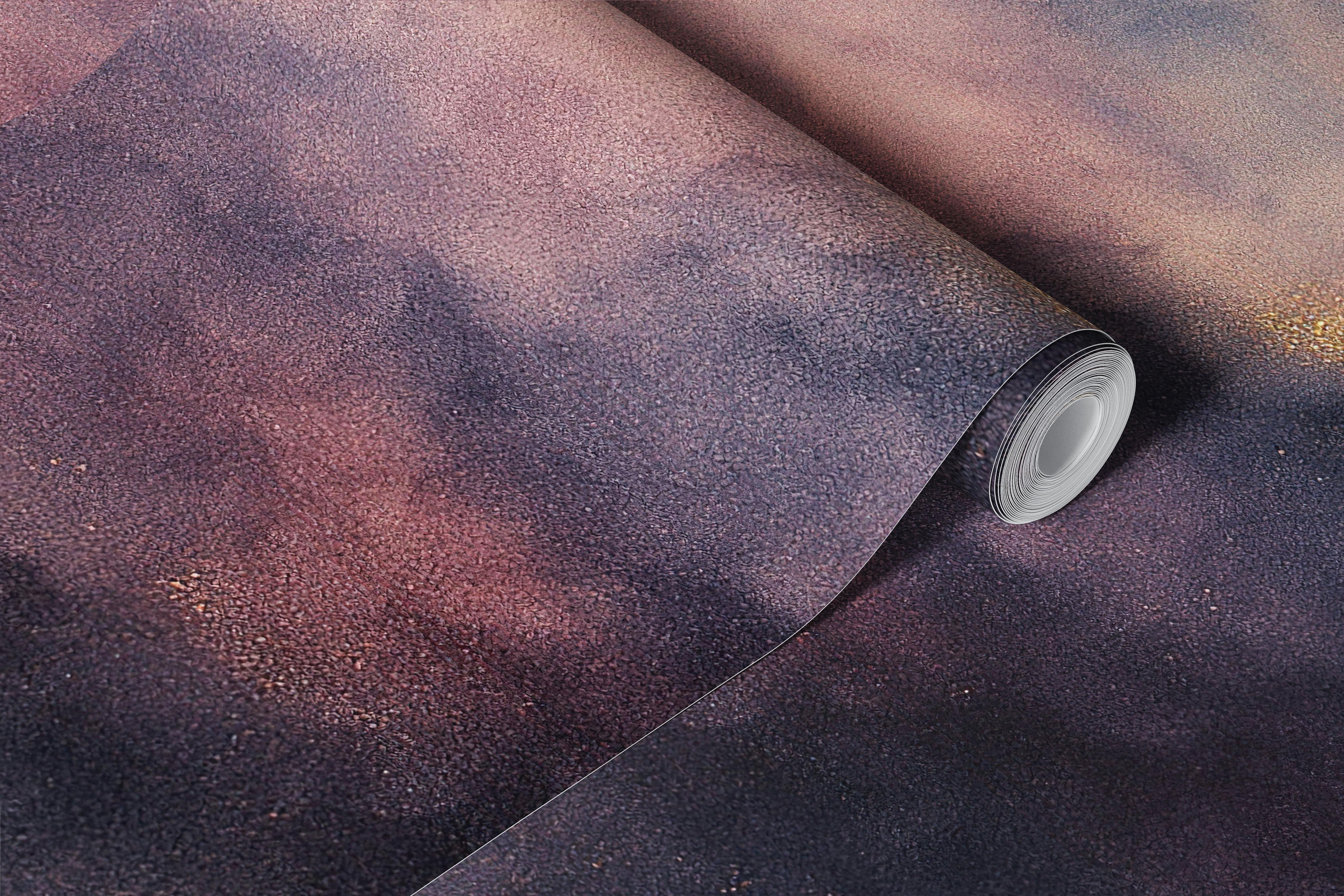 Carta da parati Celestial Gold Abstract Drift in una stanza