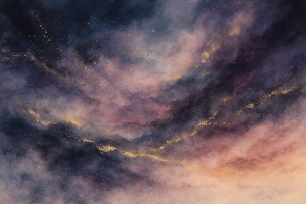 Celestial Gold Abstract Drift