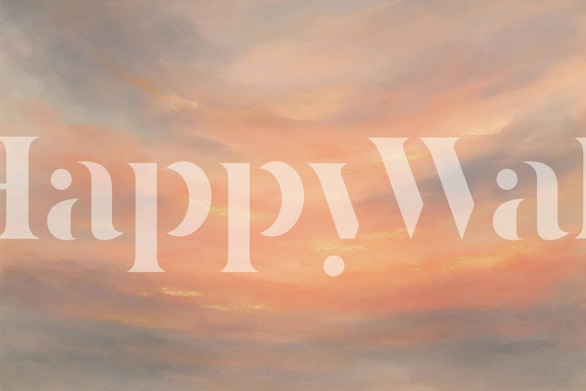 Blush Sky Abstract Drift carta da parati