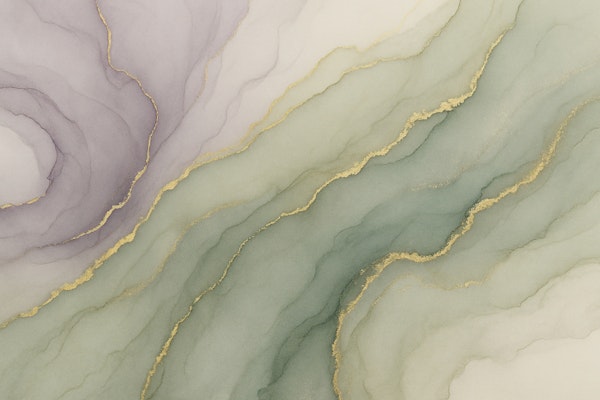 Lavender Sage Gold Veins