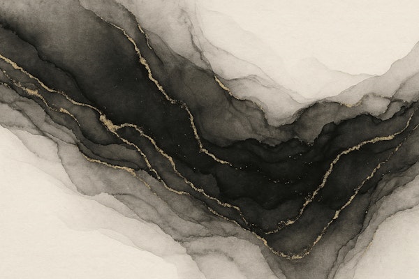 Black Marble Gold Veins