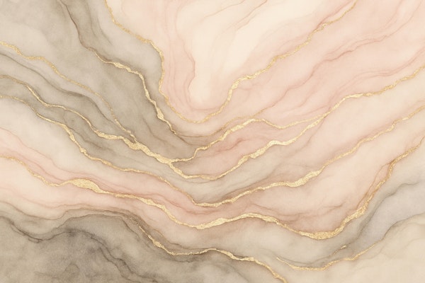 Blush Marble Gold Veins