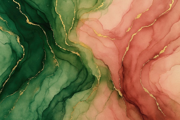 Rose Green Gold Veins