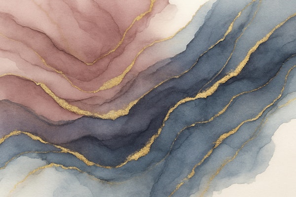 Mauve Slate Gold Veins