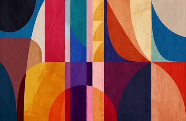 Colorful Bauhaus Inspired Shapes