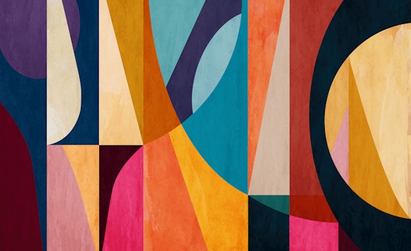 Bold Mid Century Abstract Shapes