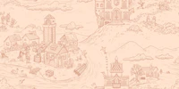Princess Castle and River Valley toile tapet
