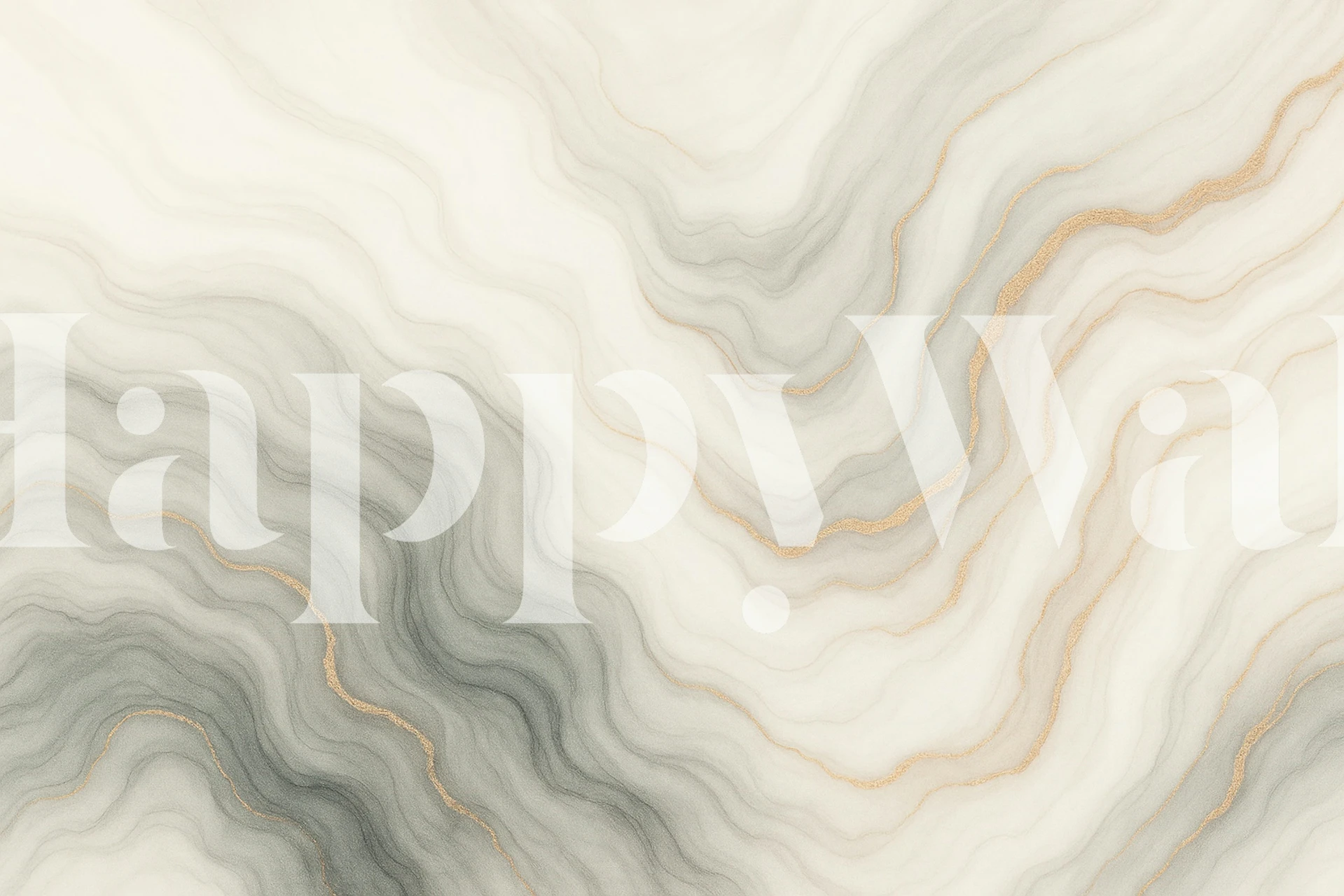 Ivory Gray Gold Veins tapete