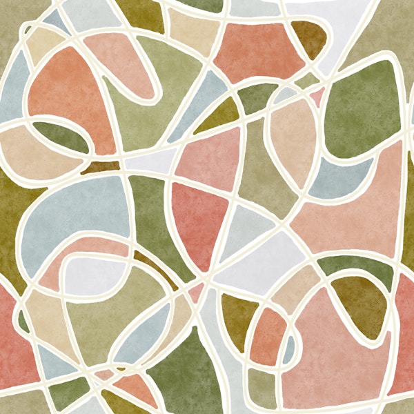 Abstract Stained Glass Dream